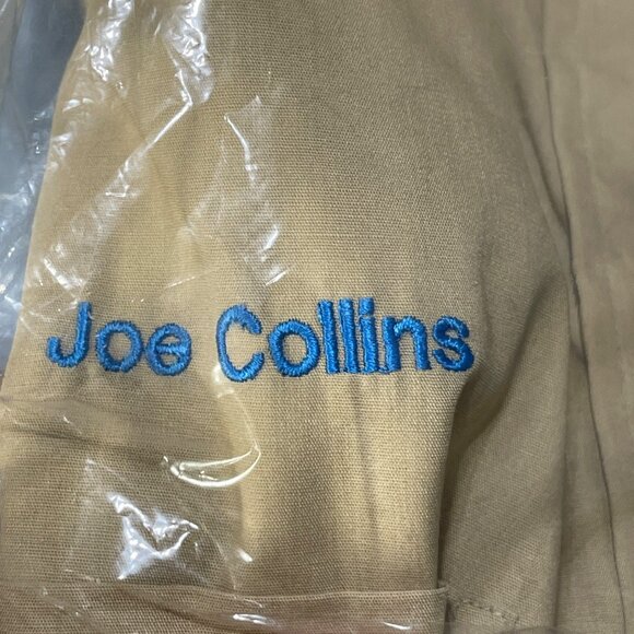 2 Brimar Men's Work Shirts Uniform Tan Blue Size 16 (READ) - Picture 6 of 9